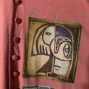 Blue Fish vest,  one size, pink